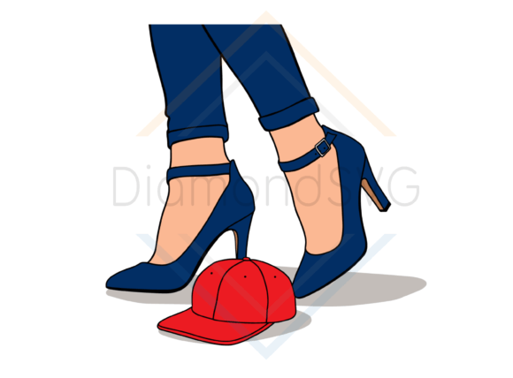 Blue Heels Stepping on Red Cat SVG Review