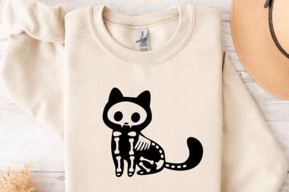 Cute Ghost Cat Svg for Embroidery Projects
