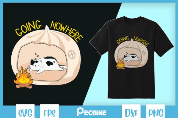Going Nowhere Sleeping Lazy Cat SVG Review