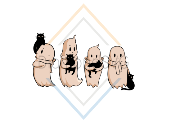 Halloween Cute Ghost Cat SVG Review