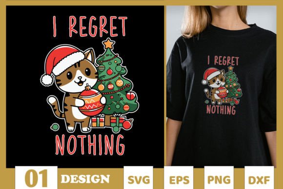 I Regret Nothing Christmas Cat SVG Review