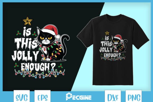 Is This Jolly Enough Christmas Cat SVG Review