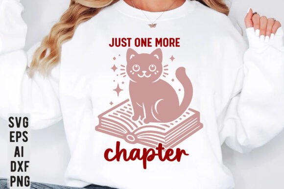 Just One More Chapter Cat Book SVG Review