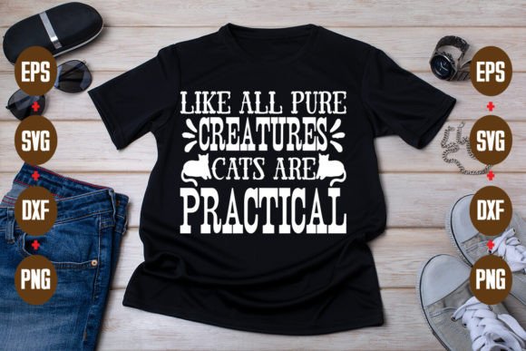 Like All Pure Creatures Cats Are Practic Embroidery Review