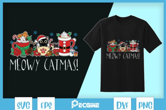 Meowy Catmas Merry Christmas Cat SVG Review