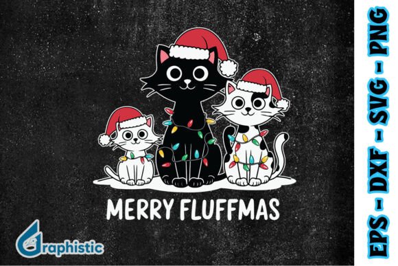 Merry Fluffmas Xmas Funny Cat SVG Review