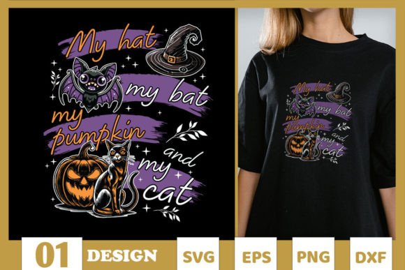 My Hat My Bat My Pumpkin My Cat SVG Review