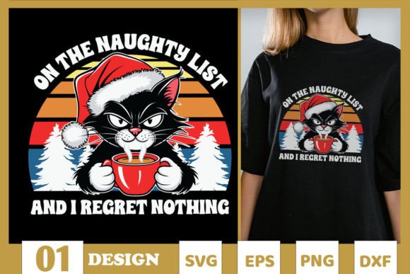 On the Naughty List Christmas Cat SVG Review