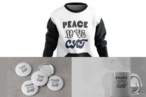 Peace Love CAT Embroidery Design Review