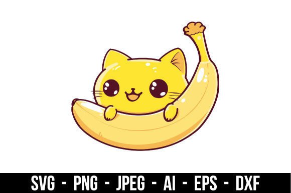 Playful Banana Cat SVG Review for Embroidery Projects