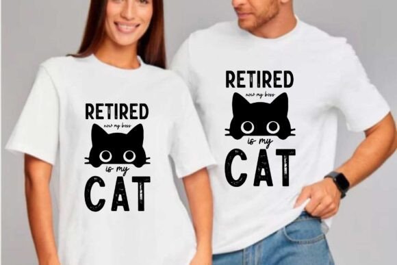 Retired Now My Boss is My Cat SVG Design Review