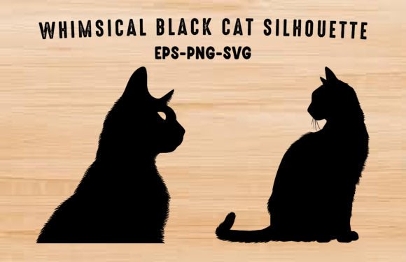 Whimsical Cat Silhouette SVG Clipart Review
